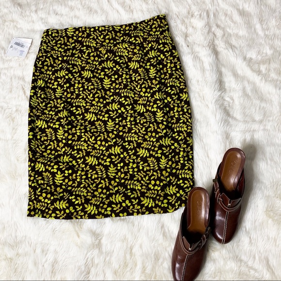 LuLaRoe Dresses & Skirts - LulaRoe Cassie Green & Brown Pencil Skirt